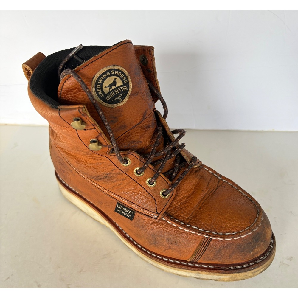 Red Wing Irish Setter Wingshooter 838 Mens 7.5 D Leather Waterproof Hunt Boots